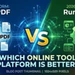 Which 2026 Online Tool Platform Is Better, SmallPDF or RunToolify?